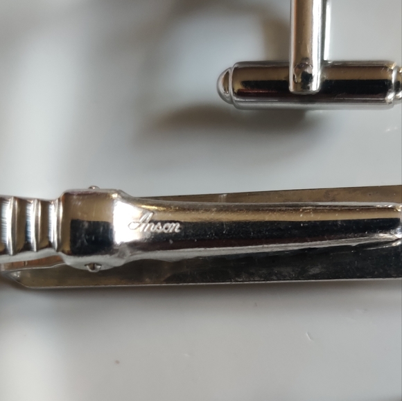 Vintage Anson Cross Clufflinks and Tie Clip set - Picture 2 of 7